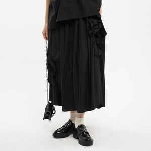 Irregular Three-dimensional Floral Skirt