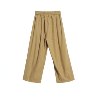 High Waist Drawstring Elasticized Wide-Leg Pants