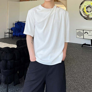 Hollow Out Casual Short Sleeve T-Shirt