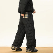 Load image into Gallery viewer, Contrast Checkered Cotton Thickened Casual Trousers
