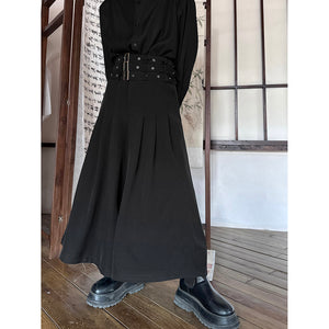 Dark Rivet Samurai Wide Leg Pants