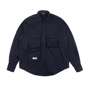 Japanese Loose Multi-pocket Shirt