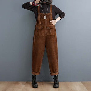 Autumn and Winter Retro Straight Overalls