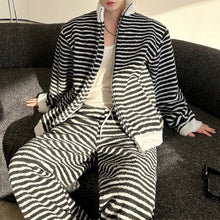 Load image into Gallery viewer, Striped Loose Casual Two-piece Suit
