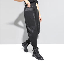 Load image into Gallery viewer, Thick Fleece Stitching Zipper Pocket Harem Pants
