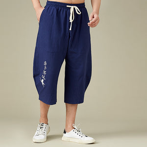 Thin Lantern Casual Cropped Trousers