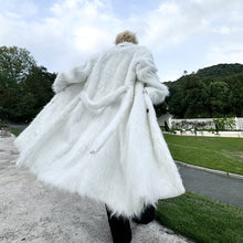 Load image into Gallery viewer, Thickened Plush Artificial Fur Mid-Length Coat
