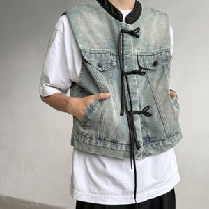 Denim Loose Sleeveless Casual Vest