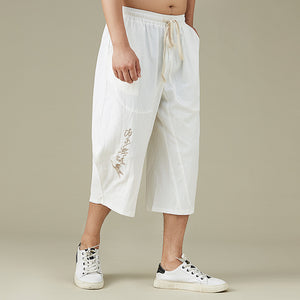 Thin Lantern Casual Cropped Trousers