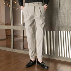 Corduroy Slim Casual Trousers
