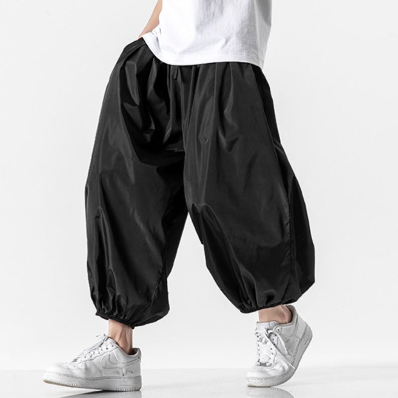 Loose Casual Cropped Trousers