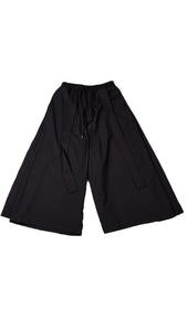 Dark Casual Ribbon Hakama Pants