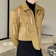 Load image into Gallery viewer, Irregular Fringe Cropped Jacket
