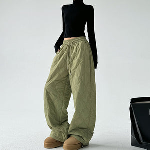 Thickened Cotton Drawstring Loose Casual Pants