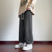 Load image into Gallery viewer, Straight Striped Corduroy Loose Wide Leg Casual Pants
