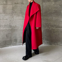 Load image into Gallery viewer, Lapel Wool Loose-fitting Trench Coat
