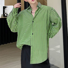 Load image into Gallery viewer, Asymmetric Striped Shirt
