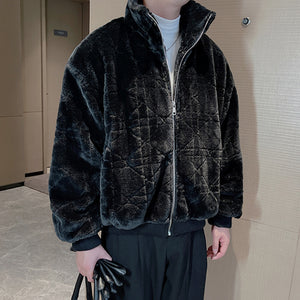 Winter Stand Collar Loose Polar Fleece Jacket