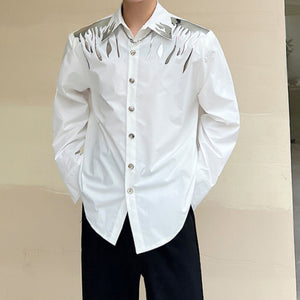 Long Sleeve Padded Relaxed Shirt