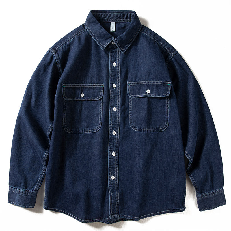 Denim Loose American Casual Shirt Jacket