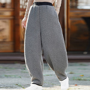 Retro Warm Thickened Scimitar Pants