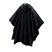 Load image into Gallery viewer, Dark Black Long Bat Sleeve Hooded Cape
