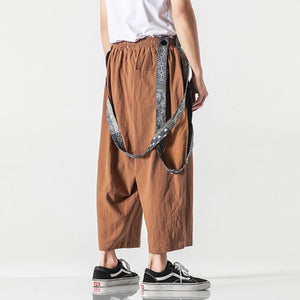 Straight-Leg Casual Loose Overalls