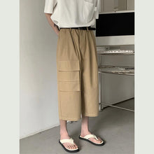 Load image into Gallery viewer, Summer Loose Wide Leg Cargo Cropped Pants
