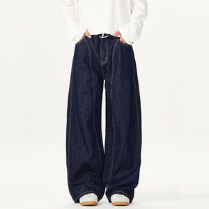 Vintage Wide-leg Loose-fitting Scimitar Jeans