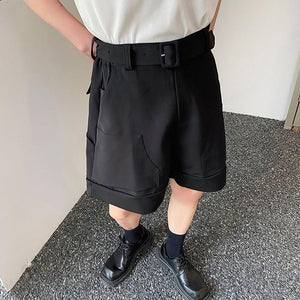 Summer Belt Cargo Straight Shorts