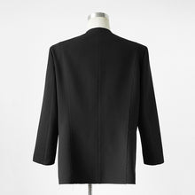 Load image into Gallery viewer, Hand-sewn Raw-edge Collarless Suit Jacket Loose-fitting Pants Two-piece Suit
