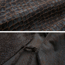 Load image into Gallery viewer, Retro Python Pattern Button-Down Jacquard Zen Shirt
