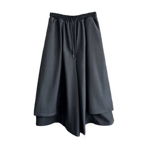 Drawstring Loose Layered Hakama