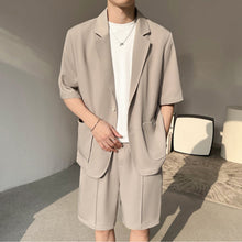 Load image into Gallery viewer, Short-Sleeved Ice Silk Casual Thin Short Suit
