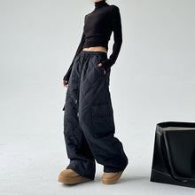 Load image into Gallery viewer, Multi-pocket Workwear Cotton Thickened Wide-leg Pants
