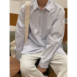 Vertical Stripes Casual Long Sleeve Shirt