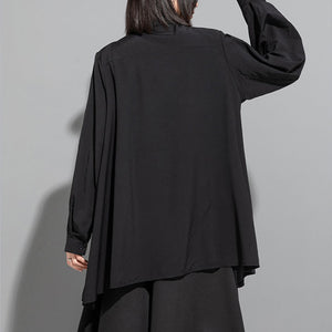 Casual Slit Cape Shirt