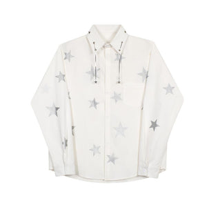 Star Print Long Sleeve Shirt