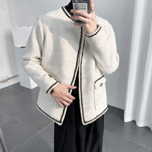 Load image into Gallery viewer, Padded Shoulder Loose Cardigan Jacket
