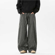 Load image into Gallery viewer, Vertical Striped Loose Straight Pants
