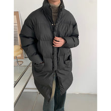 Load image into Gallery viewer, Stand Collar PU Leather Warm Cotton Coat
