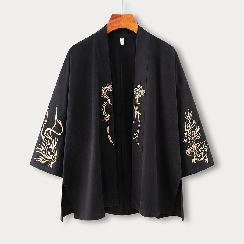 Dragon Embroidered Hanfu Cropped Cardigan – stylesock