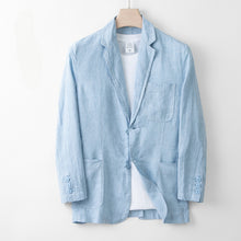 Load image into Gallery viewer, Japanese Linen Loose Casual Suit Jacket
