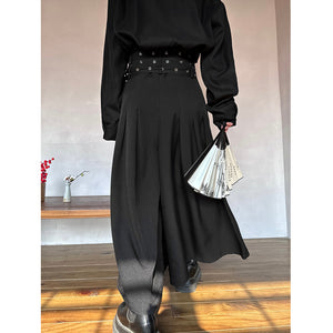 Dark Rivet Samurai Wide Leg Pants