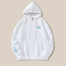 Load image into Gallery viewer, Embroidered Hooded Loose-fitting Pullover Sweatshirt
