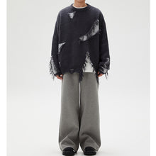 Load image into Gallery viewer, Ripped Tassel Distressed Sweater
