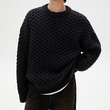 Load image into Gallery viewer, Honeycomb Twist Crew Neck Sweater
