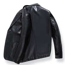 Load image into Gallery viewer, Slim Fit Leather Cropped Jacket
