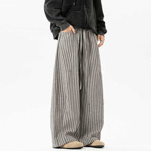 Load image into Gallery viewer, Vertical Striped Loose Straight Pants
