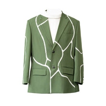 Load image into Gallery viewer, Cracked Patchwork Loose Casual Suit Jacket
